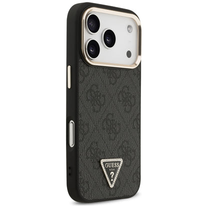 Etui MagSafe do Apple iPhone 18 Pro / 17 Pro, Guess, 4G Triangle Logo, czarne