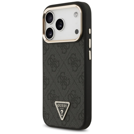 Etui MagSafe do Apple iPhone 18 Pro / 17 Pro, Guess, 4G Triangle Logo, czarne