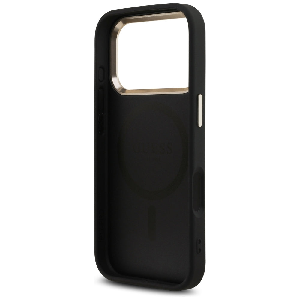 Etui MagSafe do Apple iPhone 18 Pro / 17 Pro, Guess, 4G Triangle Logo, czarne