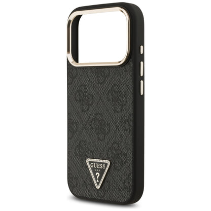 Etui MagSafe do Apple iPhone 18 Pro / 17 Pro, Guess, 4G Triangle Logo, czarne