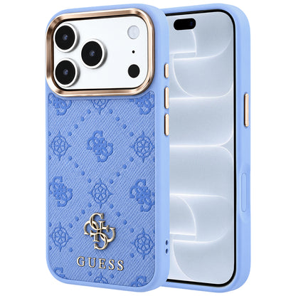 Etui MagSafe do Apple iPhone 18 Pro / 17 Pro, Guess, Peony 4G Small Logo, Bleu