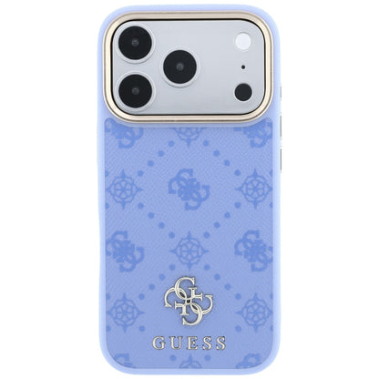 Etui MagSafe do Apple iPhone 18 Pro / 17 Pro, Guess, Peony 4G Small Logo, Bleu