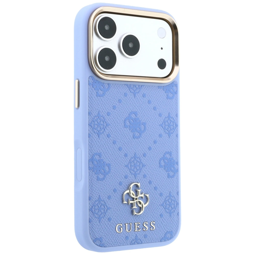 Etui MagSafe do Apple iPhone 18 Pro / 17 Pro, Guess, Peony 4G Small Logo, Bleu