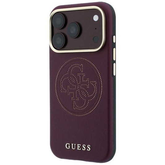 Etui MagSafe do Apple iPhone 18 Pro / 17 Pro, Guess, Perforated 4G, Wiśniowy