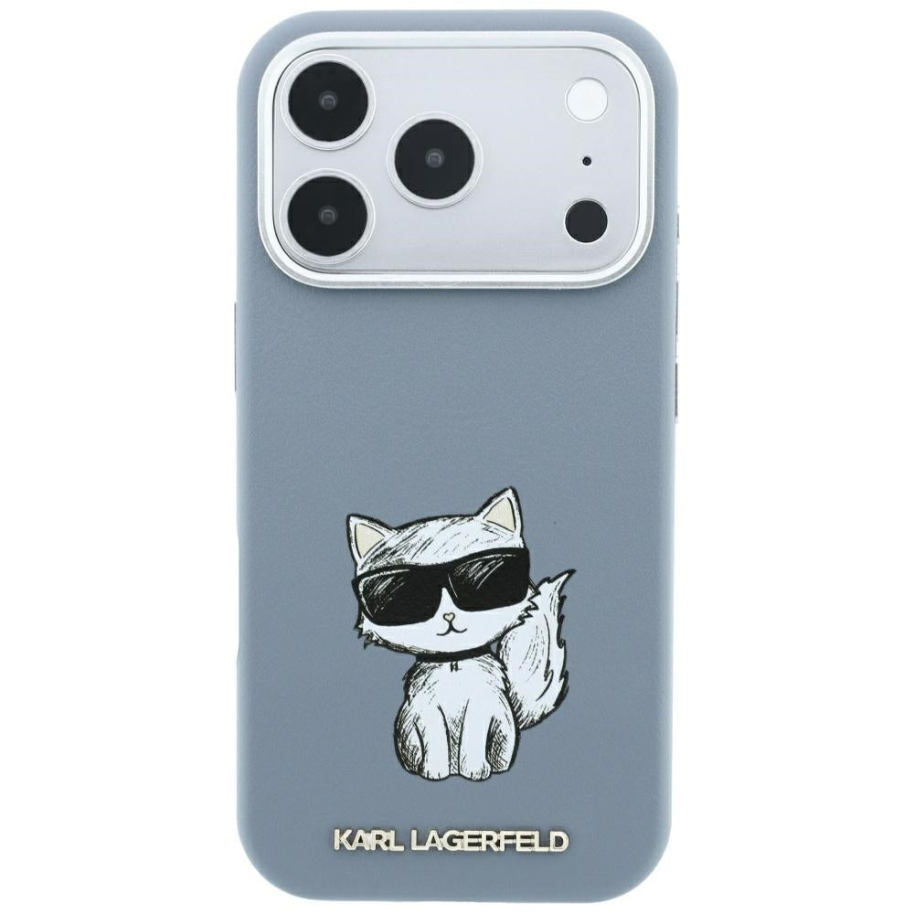 Etui MagSafe do Apple iPhone 18 Pro / 17 Pro, Karl Lagerfeld, Choupette Sketch, Bleu