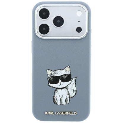 Etui MagSafe do Apple iPhone 18 Pro / 17 Pro, Karl Lagerfeld, Choupette Sketch, Bleu