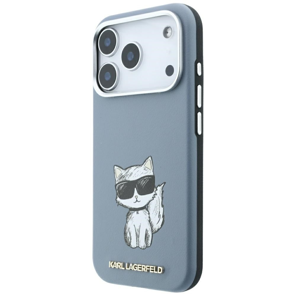 Etui MagSafe do Apple iPhone 18 Pro / 17 Pro, Karl Lagerfeld, Choupette Sketch, Bleu