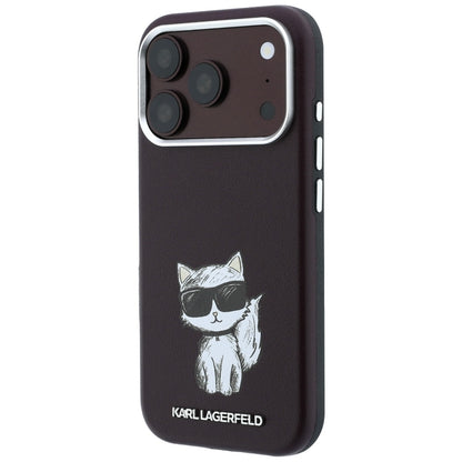 Etui MagSafe do Apple iPhone 18 Pro / 17 Pro, Karl Lagerfeld, Choupette Sketch, Wiśniowy