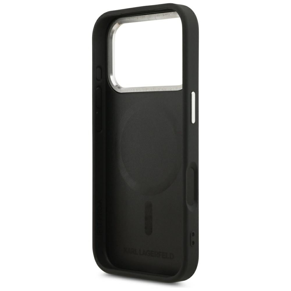 MagSafe Case for Apple iPhone 18 Pro / 17 Pro, Karl Lagerfeld, EMB. Ring with Karl RSG Logo, Black