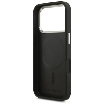 MagSafe Case for Apple iPhone 18 Pro / 17 Pro, Karl Lagerfeld, EMB. Ring with Karl RSG Logo, Black