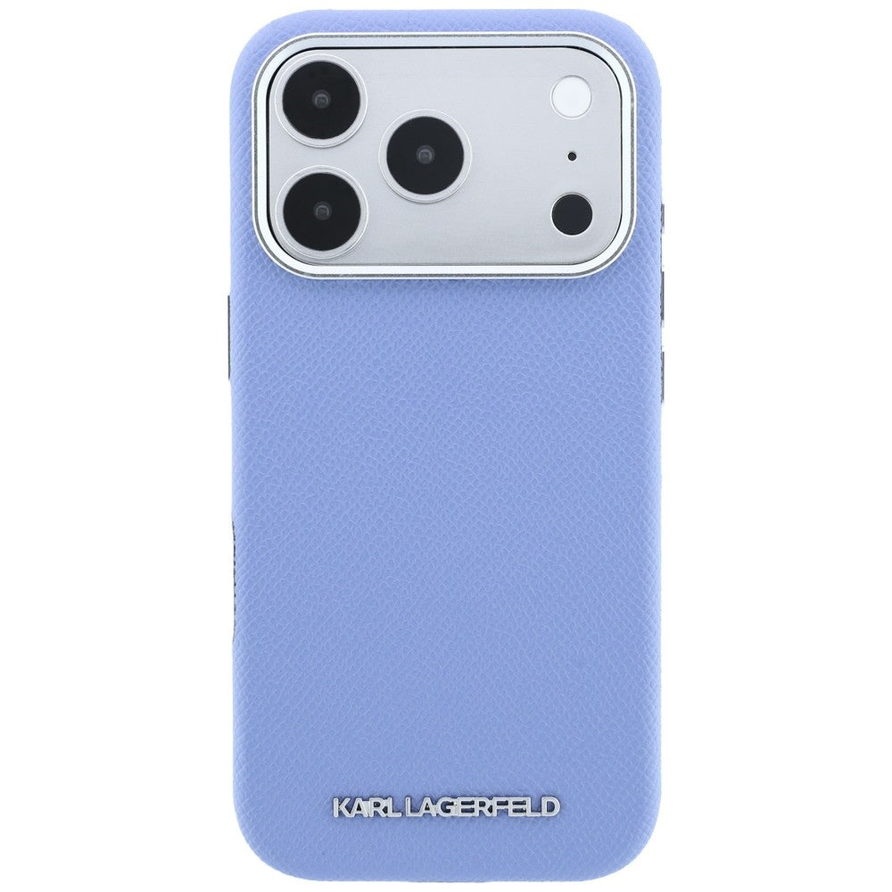 Etui MagSafe do Apple iPhone 18 Pro / 17 Pro, Karl Lagerfeld, Ziarno Wydłużone Logo, Niebieskie
