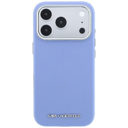 Etui MagSafe do Apple iPhone 18 Pro / 17 Pro, Karl Lagerfeld, Ziarno Wydłużone Logo, Niebieskie