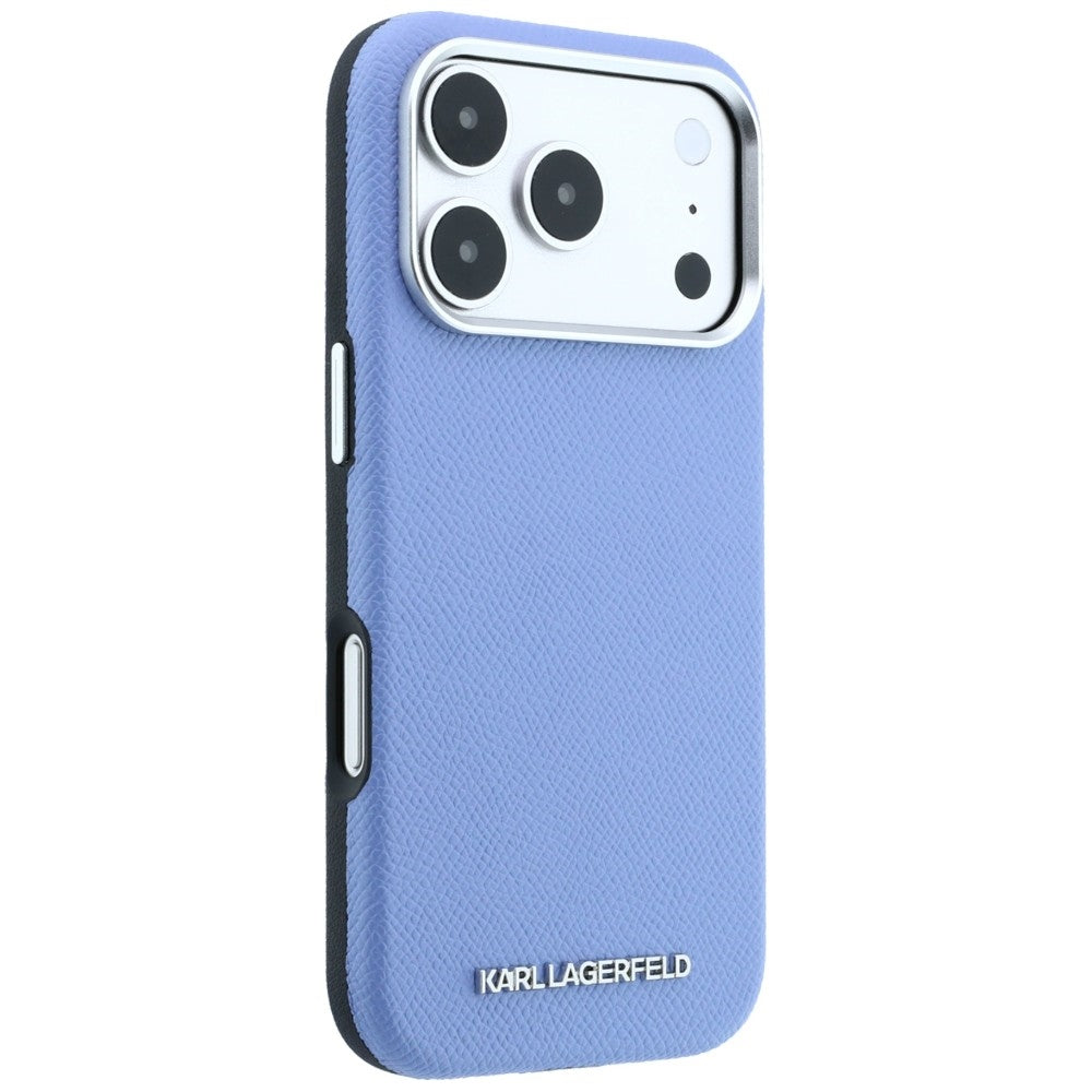Etui MagSafe do Apple iPhone 18 Pro / 17 Pro, Karl Lagerfeld, Ziarno Wydłużone Logo, Niebieskie