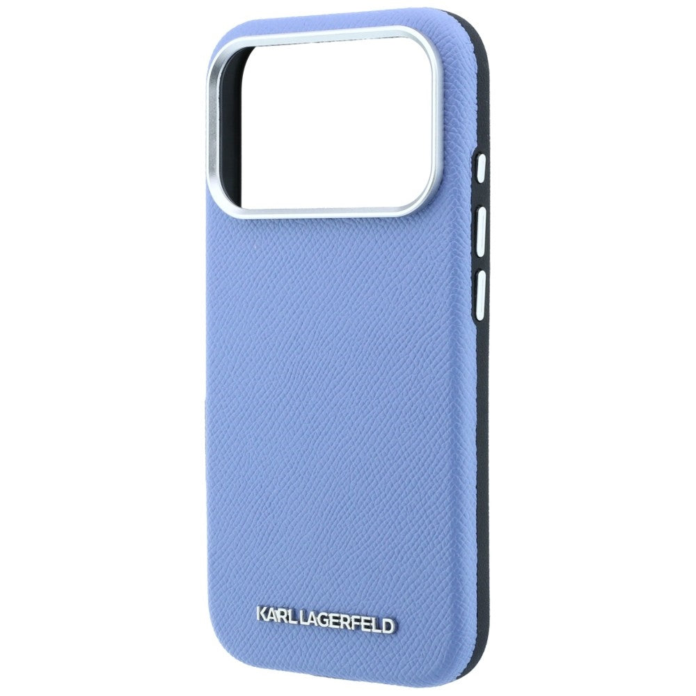 Etui MagSafe do Apple iPhone 18 Pro / 17 Pro, Karl Lagerfeld, Ziarno Wydłużone Logo, Niebieskie