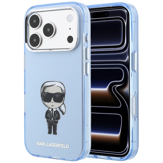 Etui MagSafe do Apple iPhone 18 Pro / 17 Pro, Karl Lagerfeld, HC IML Ikonik Sketch Print, Niebieskie
