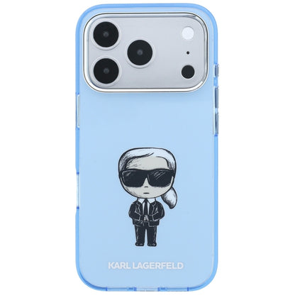 Etui MagSafe do Apple iPhone 18 Pro / 17 Pro, Karl Lagerfeld, HC IML Ikonik Sketch Print, Niebieskie