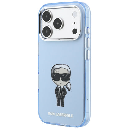 Etui MagSafe do Apple iPhone 18 Pro / 17 Pro, Karl Lagerfeld, HC IML Ikonik Sketch Print, Niebieskie