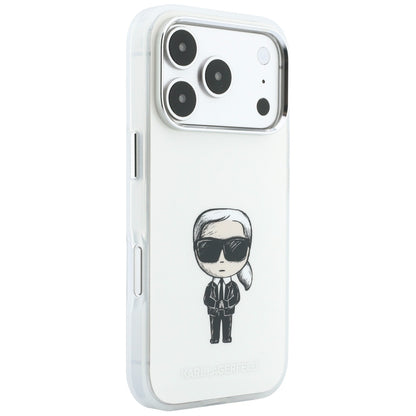 MagSafe Case for Apple iPhone 18 Pro / 17 Pro, Karl Lagerfeld, HC IML Ikonik Sketch Print, Beige