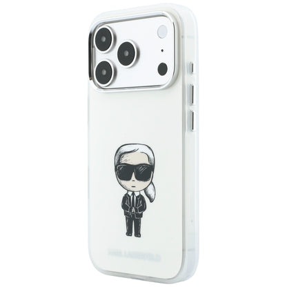MagSafe Case for Apple iPhone 18 Pro / 17 Pro, Karl Lagerfeld, HC IML Ikonik Sketch Print, Beige