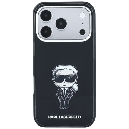 Etui MagSafe do Apple iPhone 18 Pro / 17 Pro, Karl Lagerfeld, HC IML Ikonik Sketch Print, Czarny