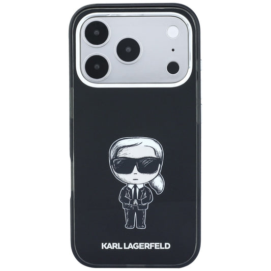 Etui MagSafe do Apple iPhone 18 Pro / 17 Pro, Karl Lagerfeld, HC IML Ikonik Sketch Print, Czarny