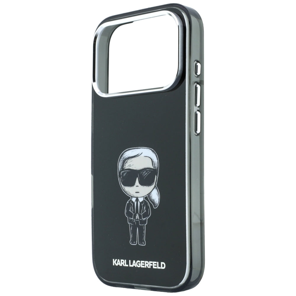 Etui MagSafe do Apple iPhone 18 Pro / 17 Pro, Karl Lagerfeld, HC IML Ikonik Sketch Print, Czarny