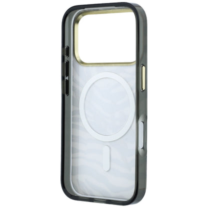 MagSafe Case for Apple iPhone 18 Pro / 17 Pro, Karl Lagerfeld, HC IML Signature Zebra Glitter Gold, Black