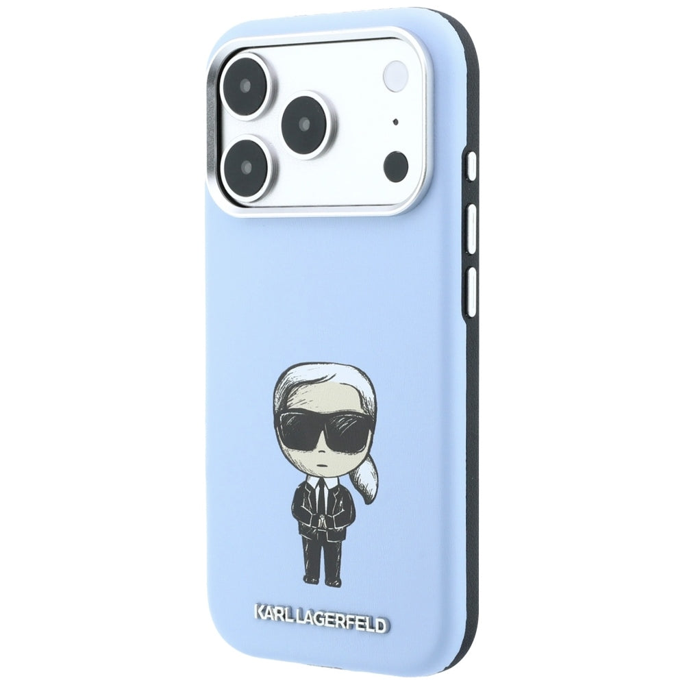 Etui MagSafe do Apple iPhone 18 Pro / 17 Pro, Karl Lagerfeld, Ikonik Sketch, Niebieskie