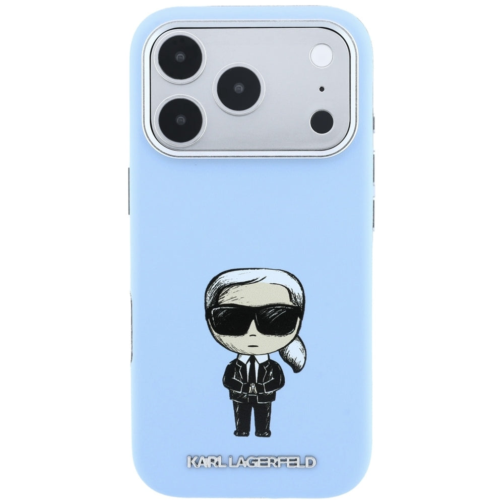 Etui MagSafe do Apple iPhone 18 Pro / 17 Pro, Karl Lagerfeld, Ikonik Sketch, Niebieskie