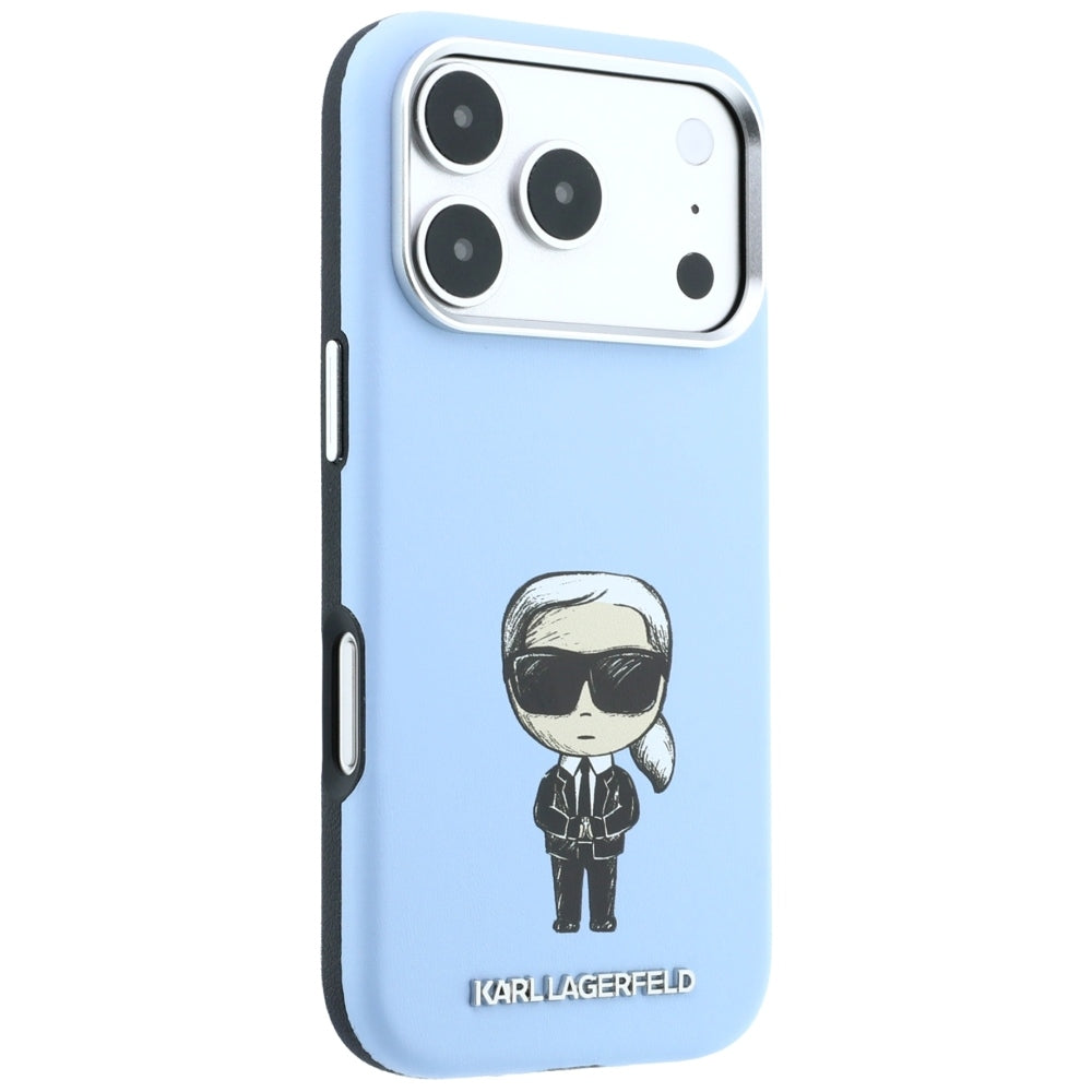 Etui MagSafe do Apple iPhone 18 Pro / 17 Pro, Karl Lagerfeld, Ikonik Sketch, Niebieskie