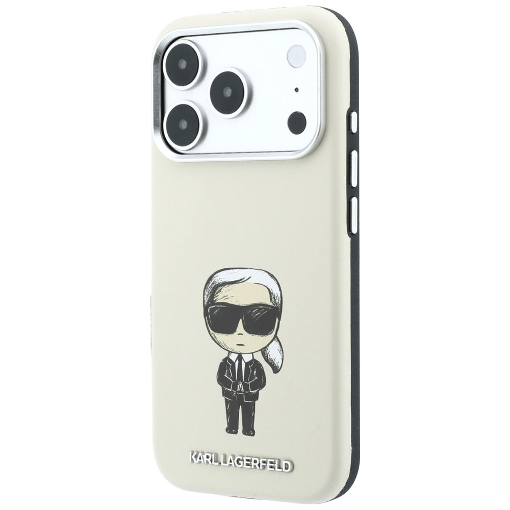 MagSafe Case for Apple iPhone 18 Pro / 17 Pro, Karl Lagerfeld, Ikonik Sketch, Beige