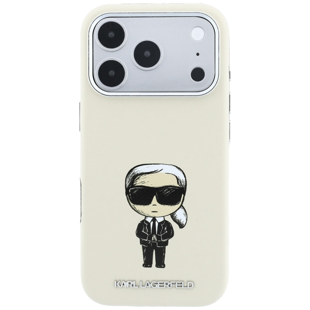 MagSafe Case for Apple iPhone 18 Pro / 17 Pro, Karl Lagerfeld, Ikonik Sketch, Beige