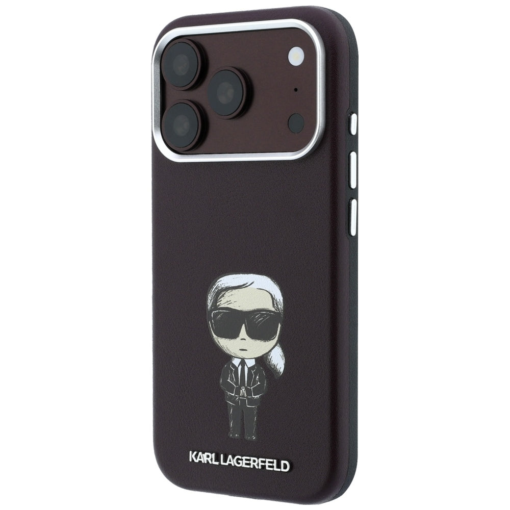 Etui MagSafe do Apple iPhone 18 Pro / 17 Pro, Karl Lagerfeld, Ikonik Sketch, Wiśniowy