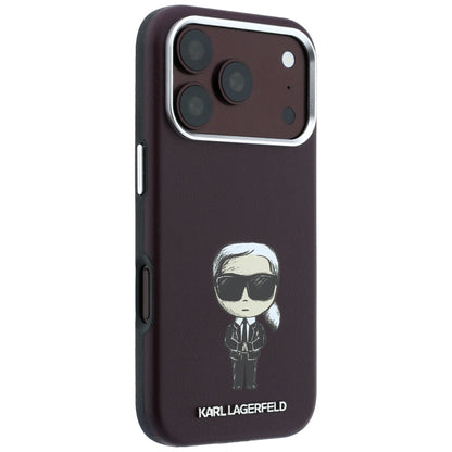 Etui MagSafe do Apple iPhone 18 Pro / 17 Pro, Karl Lagerfeld, Ikonik Sketch, Wiśniowy