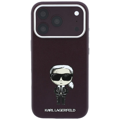 Etui MagSafe do Apple iPhone 18 Pro / 17 Pro, Karl Lagerfeld, Ikonik Sketch, Wiśniowy