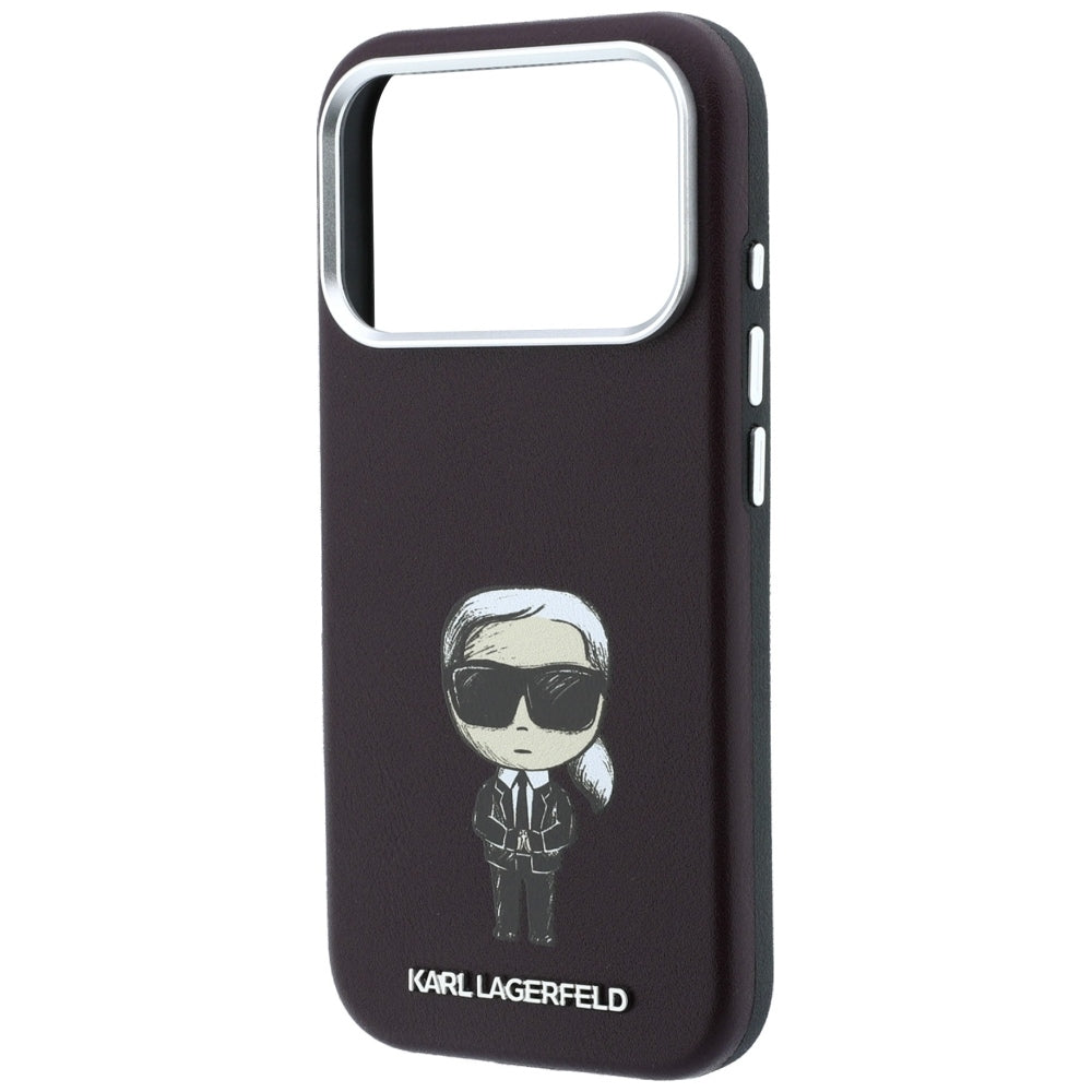 Etui MagSafe do Apple iPhone 18 Pro / 17 Pro, Karl Lagerfeld, Ikonik Sketch, Wiśniowy