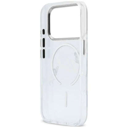 MagSafe Case for Apple iPhone 18 Pro / 17 Pro, Karl Lagerfeld, IML Choupette Karl Script Logo, Transparent