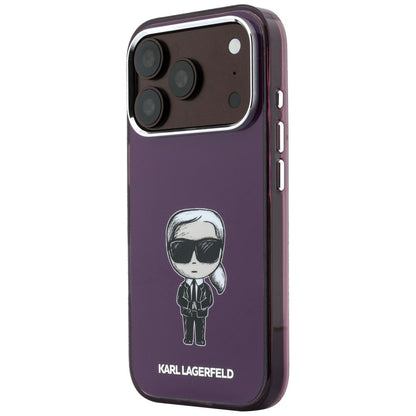 Etui MagSafe do Apple iPhone 18 Pro / 17 Pro, Karl Lagerfeld, HC IML Ikonik Sketch Print, bordowe