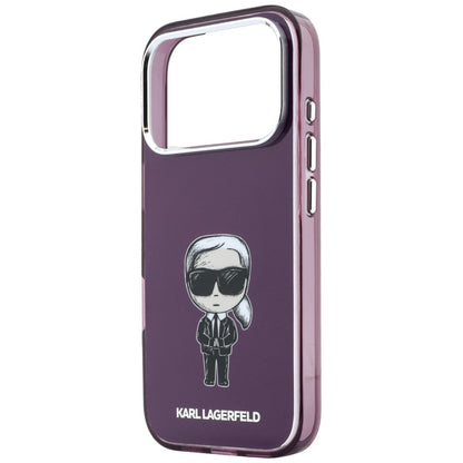Etui MagSafe do Apple iPhone 18 Pro / 17 Pro, Karl Lagerfeld, HC IML Ikonik Sketch Print, bordowe