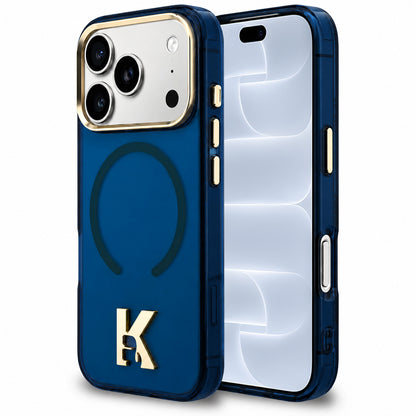 MagSafe Case for Apple iPhone 18 Pro / 17 Pro, Karl Lagerfeld, IML Karl Head Logo, Blue