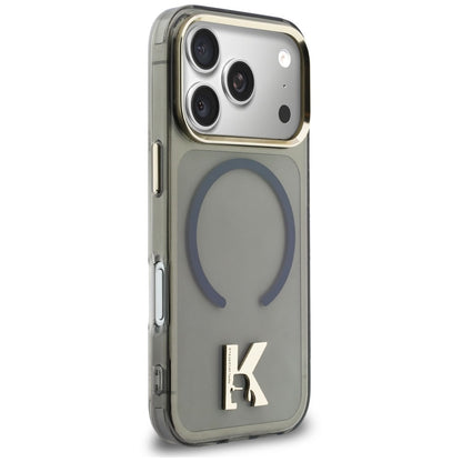 Etui MagSafe do Apple iPhone 18 Pro / 17 Pro, Karl Lagerfeld, IML Karl Head Logo, czarne