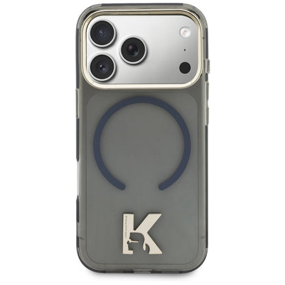 Etui MagSafe do Apple iPhone 18 Pro / 17 Pro, Karl Lagerfeld, IML Karl Head Logo, czarne