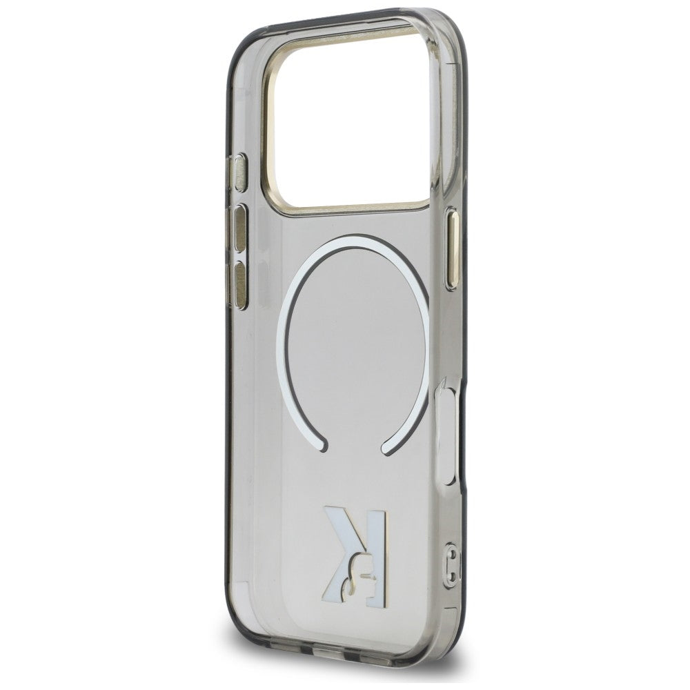 Etui MagSafe do Apple iPhone 18 Pro / 17 Pro, Karl Lagerfeld, IML Karl Head Logo, czarne