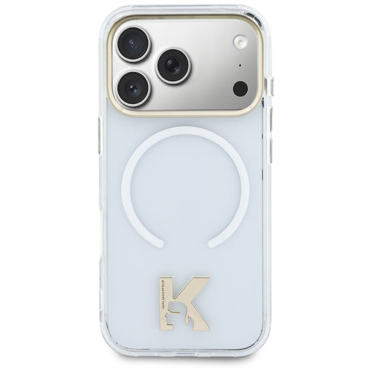 Etui MagSafe do Apple iPhone 18 Pro / 17 Pro, Karl Lagerfeld, IML Karl Head Logo, przezroczyste