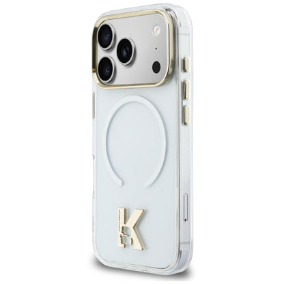 MagSafe Case for Apple iPhone 18 Pro / 17 Pro, Karl Lagerfeld, IML Karl Head Logo, Transparent