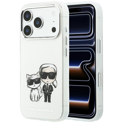 Etui MagSafe do Apple iPhone 18 Pro / 17 Pro, Karl Lagerfeld, IML KC Bodies Sketch Print, Beż