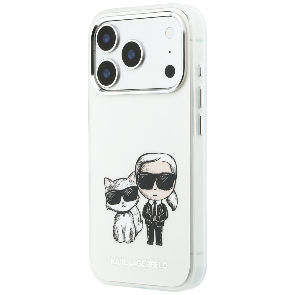 Etui MagSafe do Apple iPhone 18 Pro / 17 Pro, Karl Lagerfeld, IML KC Bodies Sketch Print, Beż