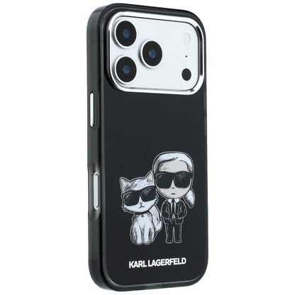 Etui MagSafe do Apple iPhone 18 Pro / 17 Pro, Karl Lagerfeld, IML KC Bodies Sketch Print, Czarna