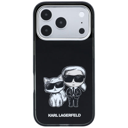 Etui MagSafe do Apple iPhone 18 Pro / 17 Pro, Karl Lagerfeld, IML KC Bodies Sketch Print, Czarna