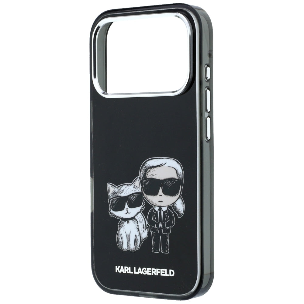 Etui MagSafe do Apple iPhone 18 Pro / 17 Pro, Karl Lagerfeld, IML KC Bodies Sketch Print, Czarna